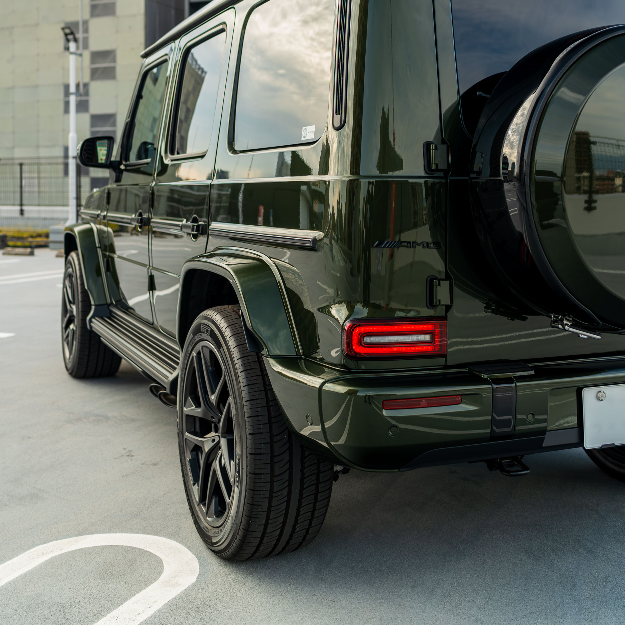 G63 デジーノオリーブグリーン サイドステップ イージークローザー カスタム