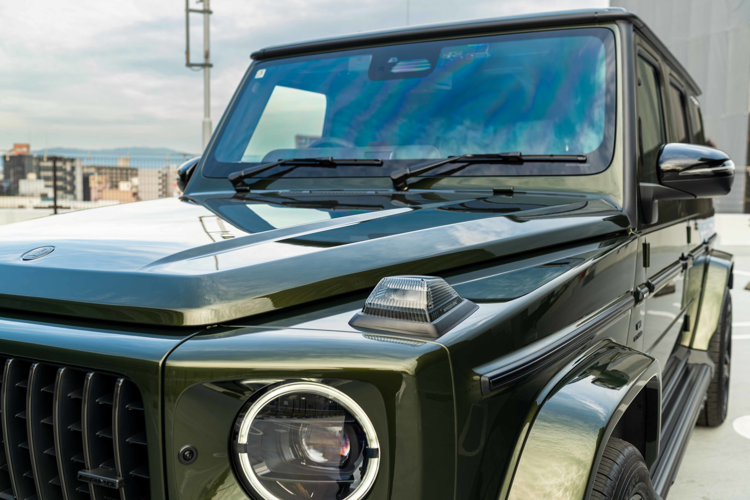 G63　デジーノオリーブグリーン　サイドステップ　イージークローザー　カスタム