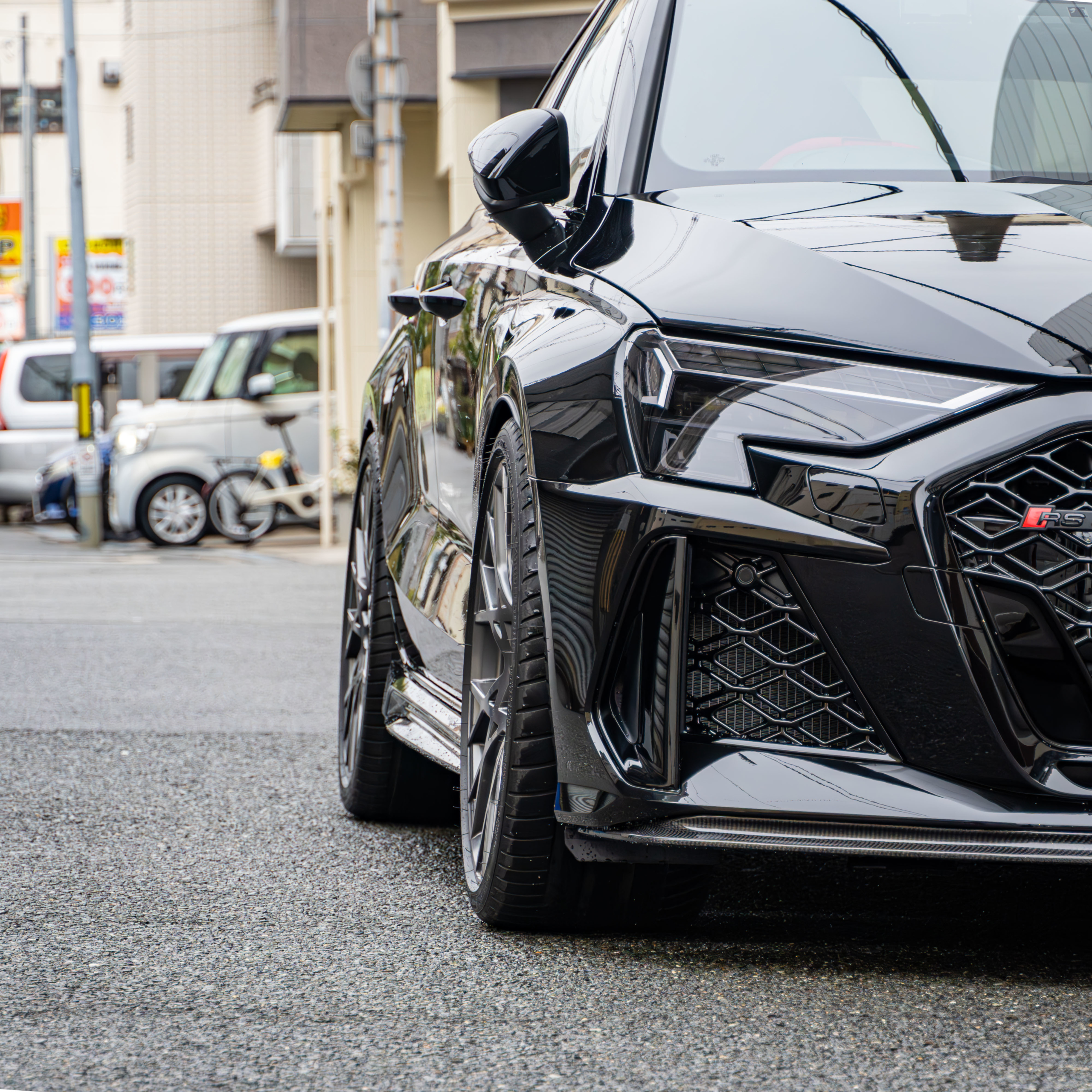 AUDI RS3 8Y 後期 sedan×KW HAS・スペーサー・add Performance・STEK・煌コーティング・カーボンパーツetc. ボンド大阪