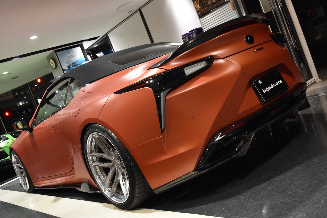 レクサス　LC　コンバーチブル　V8　BCフォージド　ロベルタカップ　フルステルス　プロテクションフィルム　エイムゲイン　ボンド大阪　新着入庫車両　ボンドカーズ　ボンドグループ