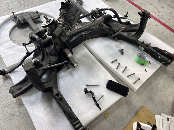 ミニ R56 R59 ARUGOS クラッチ交換 レリーズフォーク破損
