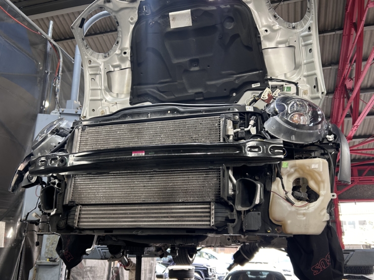 ミニ R56 R59 ARUGOS クラッチ交換 レリーズフォーク破損