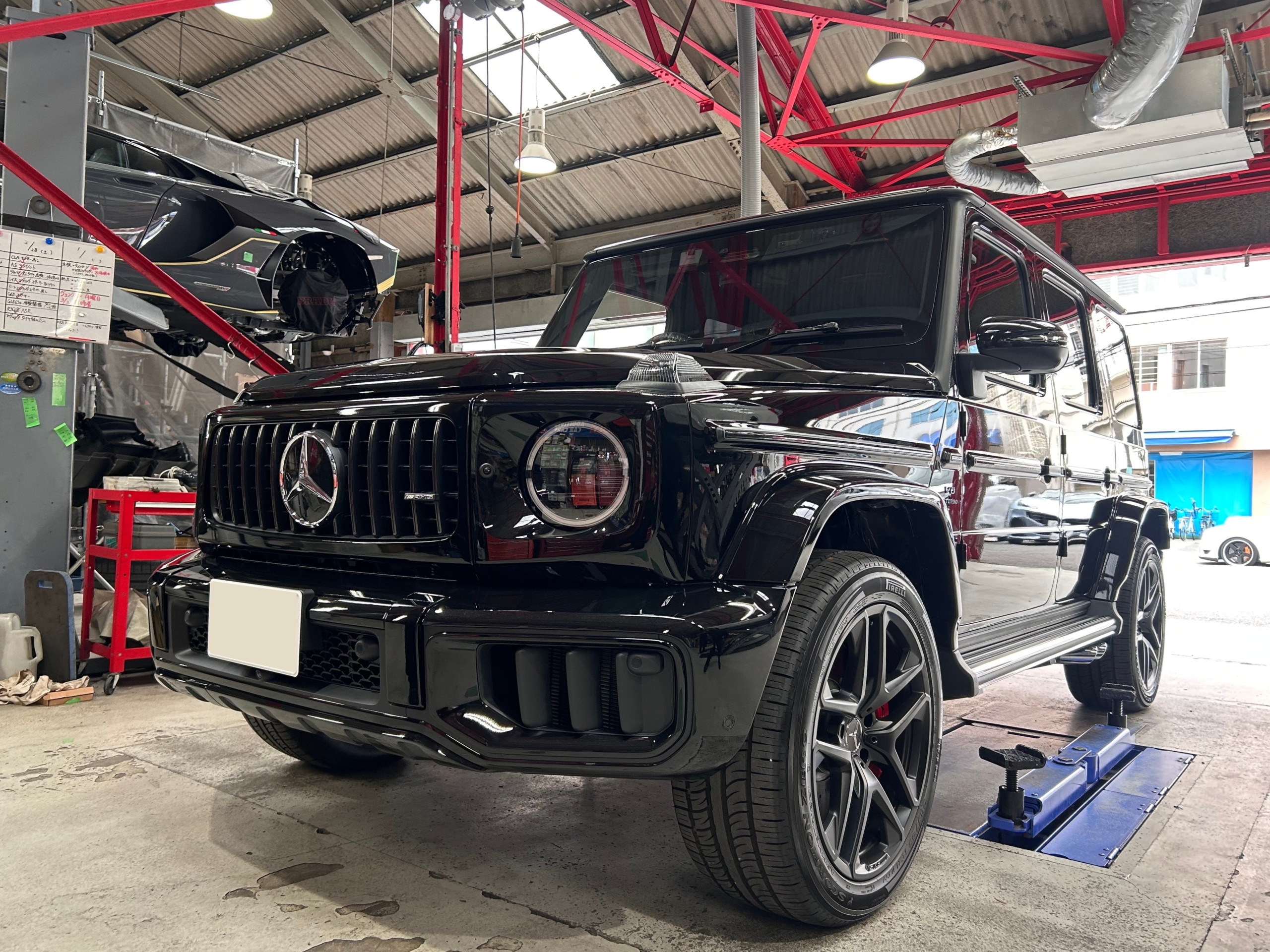 W465 AMG G63 電動サイドステップ　ブラックエンブレム　BRABUS　ブラバス　スポイラー 