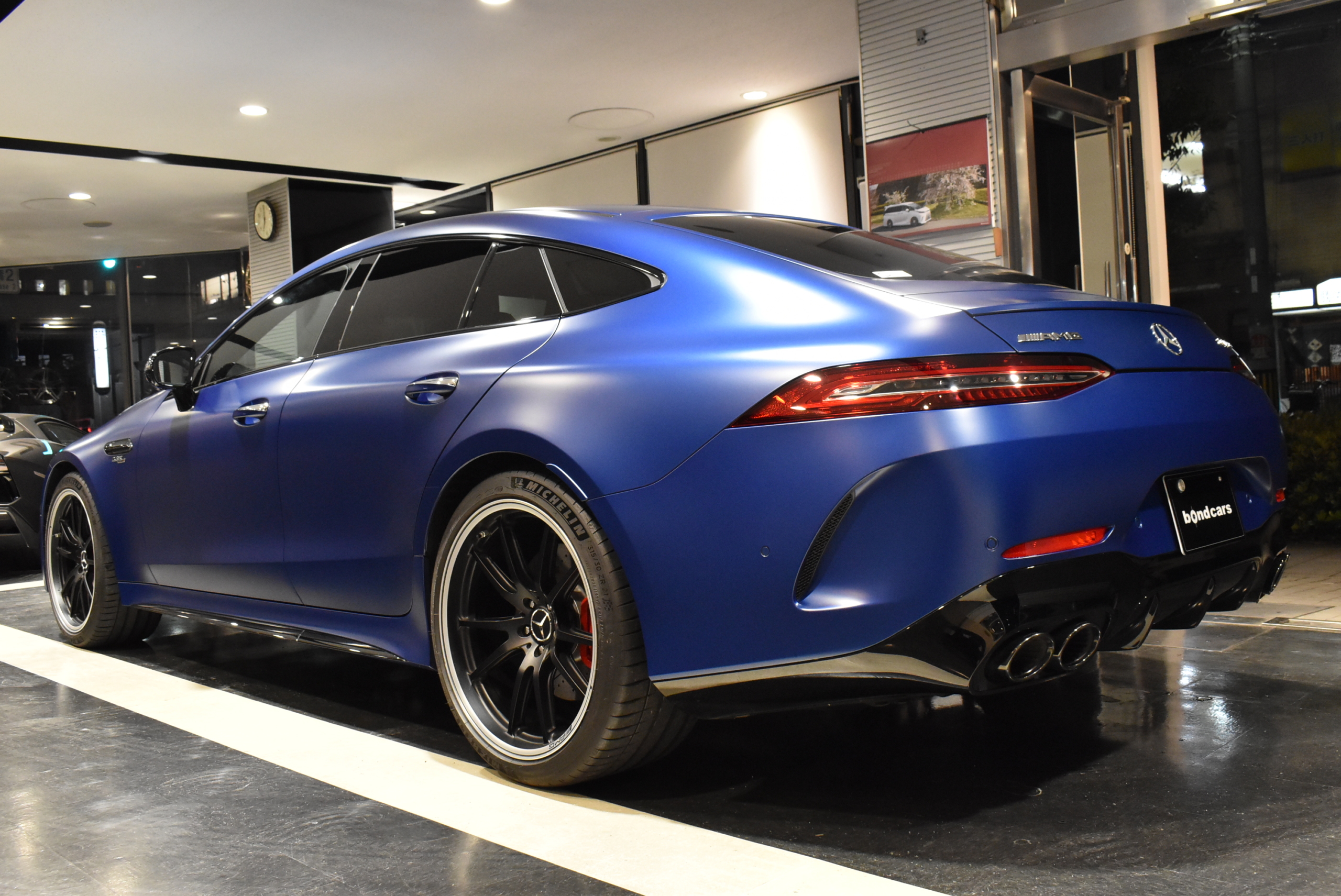 AMG GT53 4Dクーペ AMGダイナミックパッケージ サンルーフ フルレザー仕様(ダイヤモンドステッチ入り) スペクトラルブルーマグノ