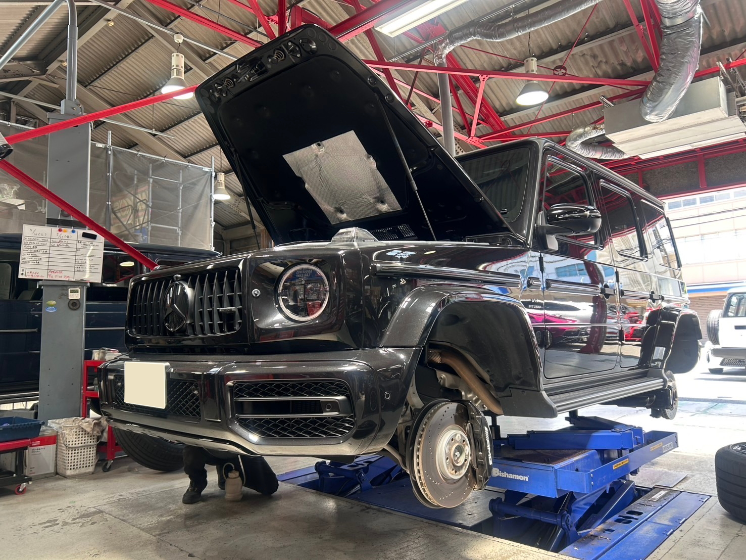 W463A AMG G63 H&R 車高調性　フロント下がり　ダウンサス　カスタム