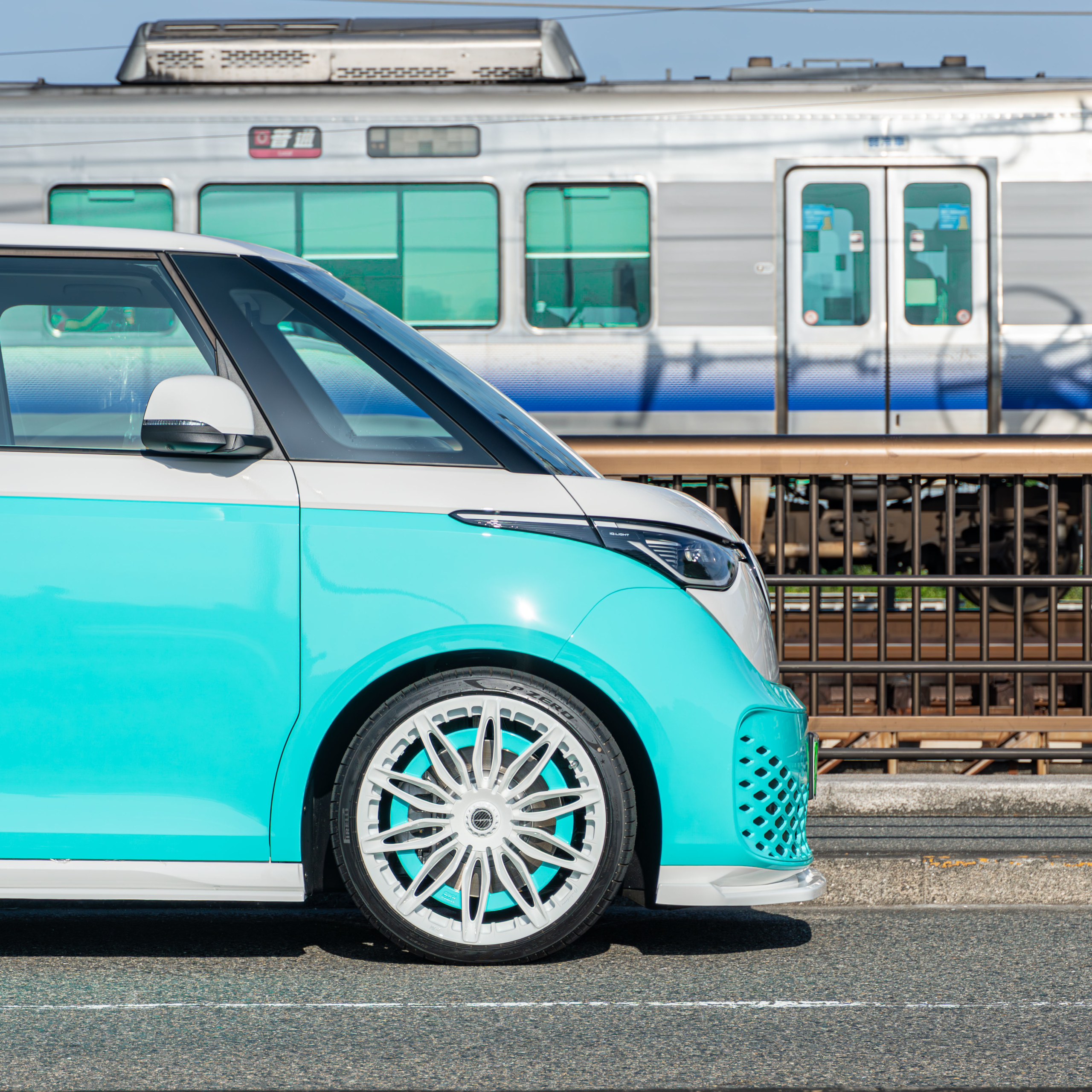 VW ID BUZZ×Brixton Forged・wrapping・MotorDrome Design Aero・Eibach　ボンド大阪