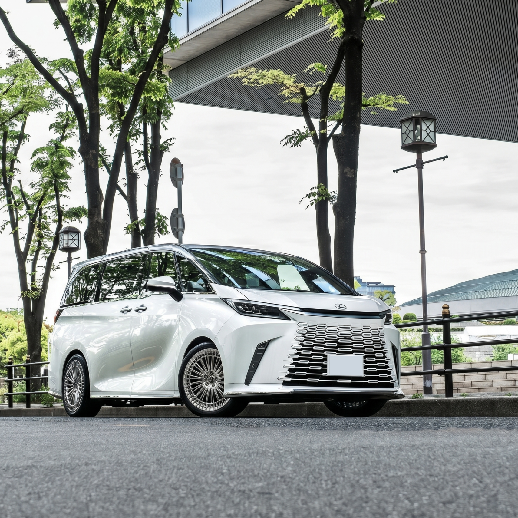 LEXUS　LM　ホイール交換　カスタム　HAWKE forged