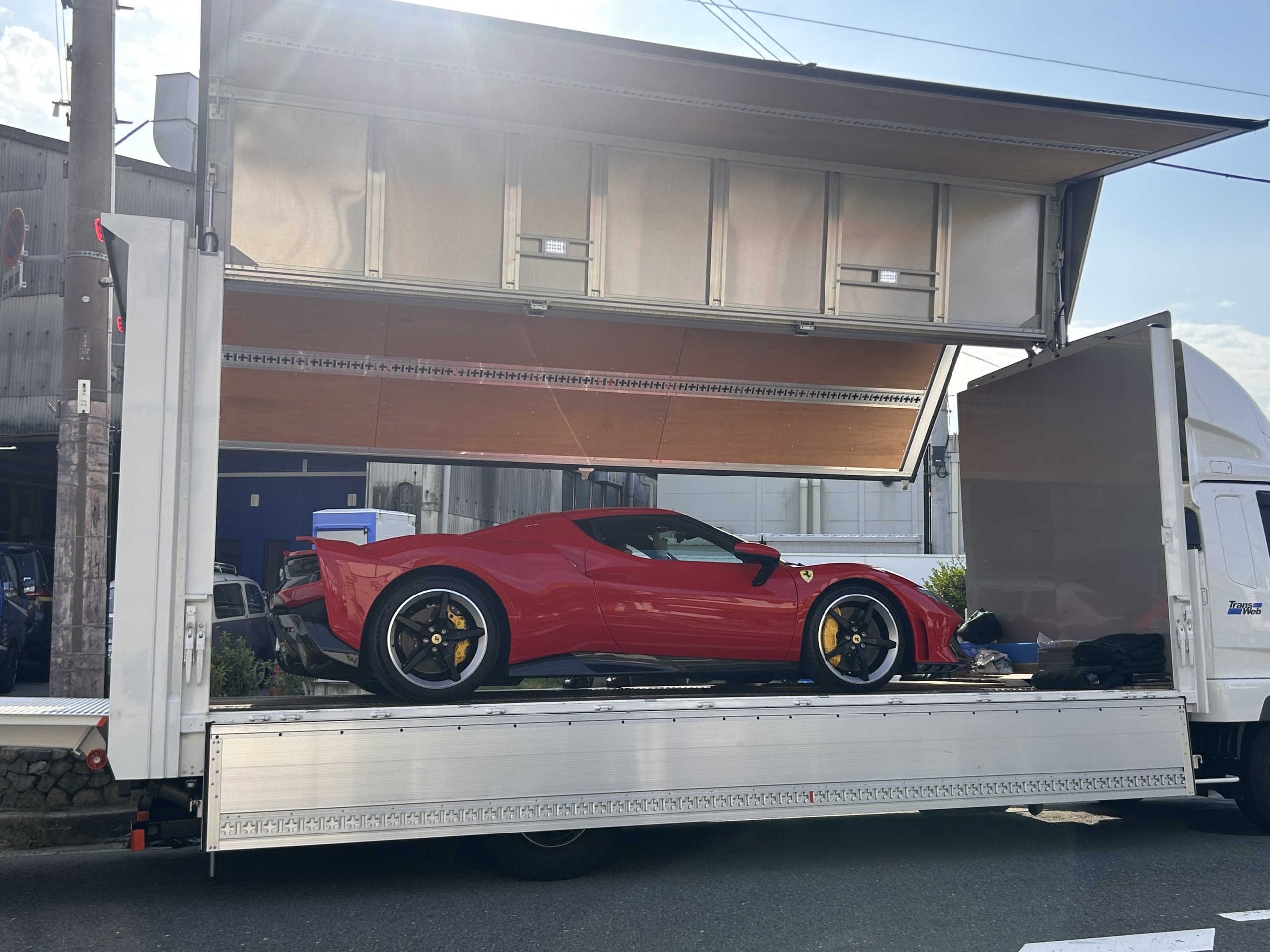 フェラーリ　296スペチアーレ　プロテクションフィルム
