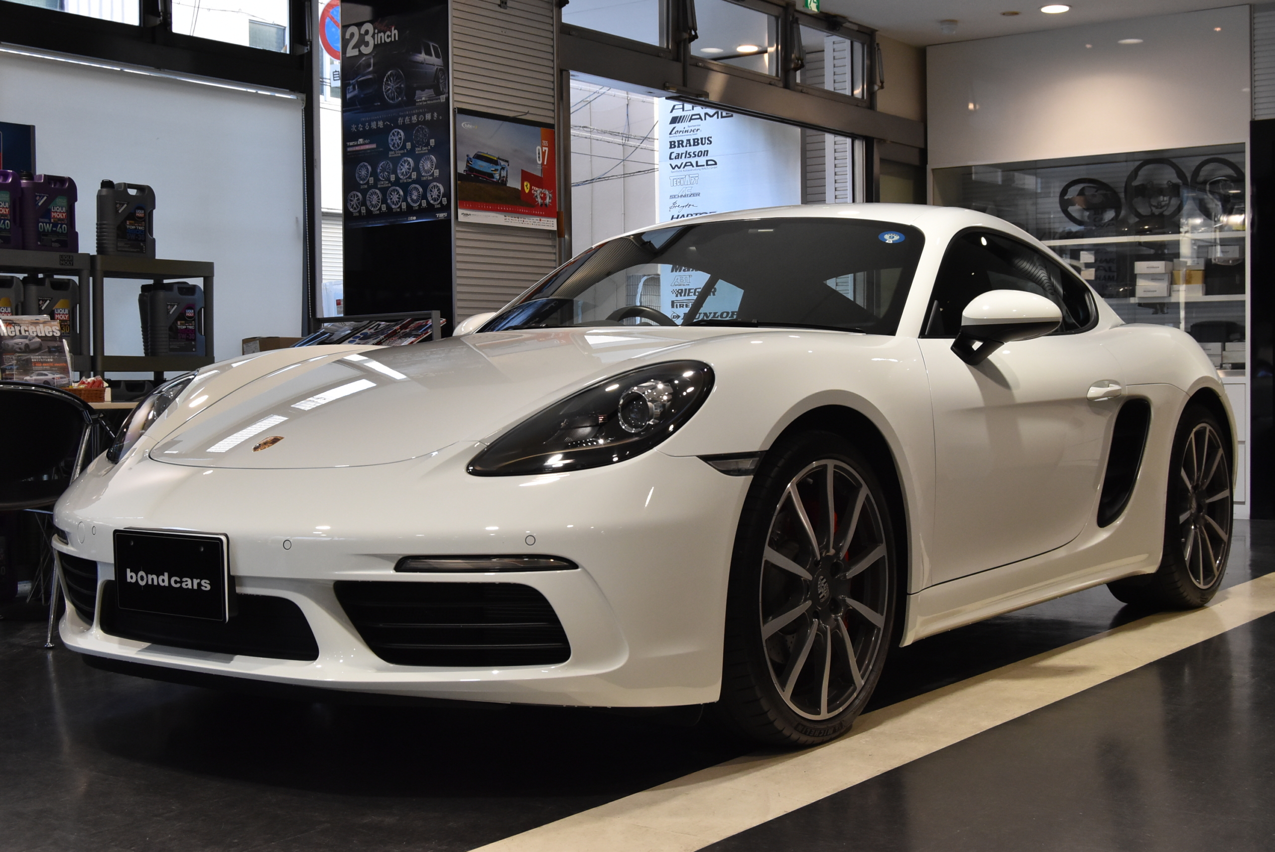 718ケイマンS ポルシェキーレスエントリー&ドライブ スポーツクロノ オートエアコン 電動格納ミラー バックカメラ 20インチAW レッドキャリパー パークセンサー シートヒーター