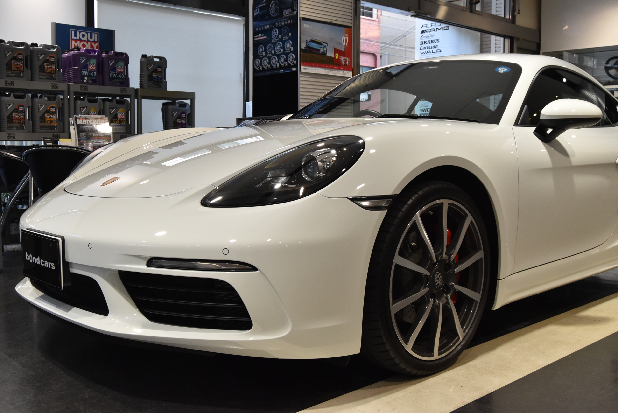 718ケイマンS ポルシェキーレスエントリー&ドライブ スポーツクロノ オートエアコン 電動格納ミラー バックカメラ 20インチAW レッドキャリパー パークセンサー シートヒーター