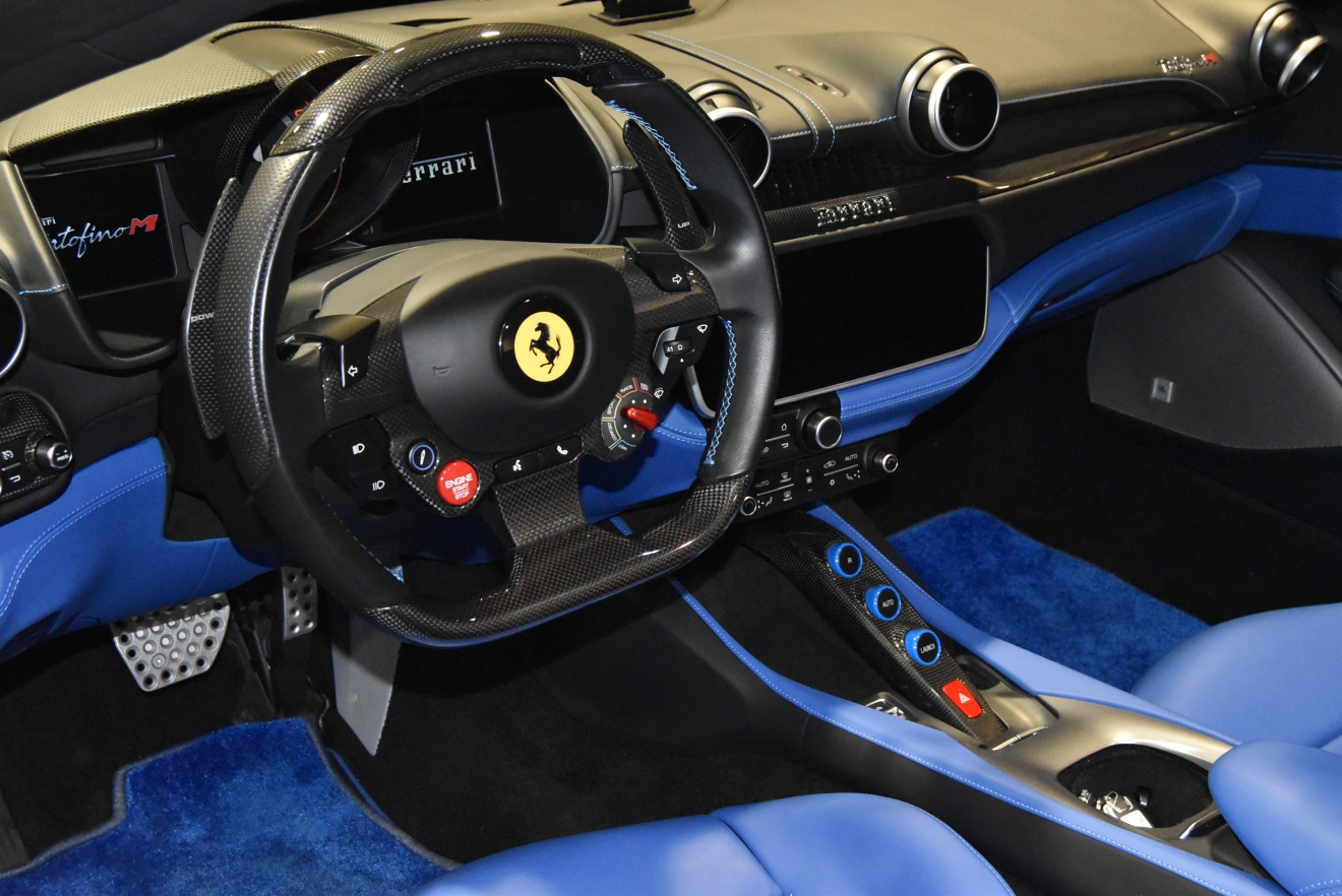 フェラーリ ポルトフィーノM グリジオテレス 左ハンドル 低走行 V8ターボ ブルー内装 新着入庫車両 ボンド大阪 ボンドカーズ