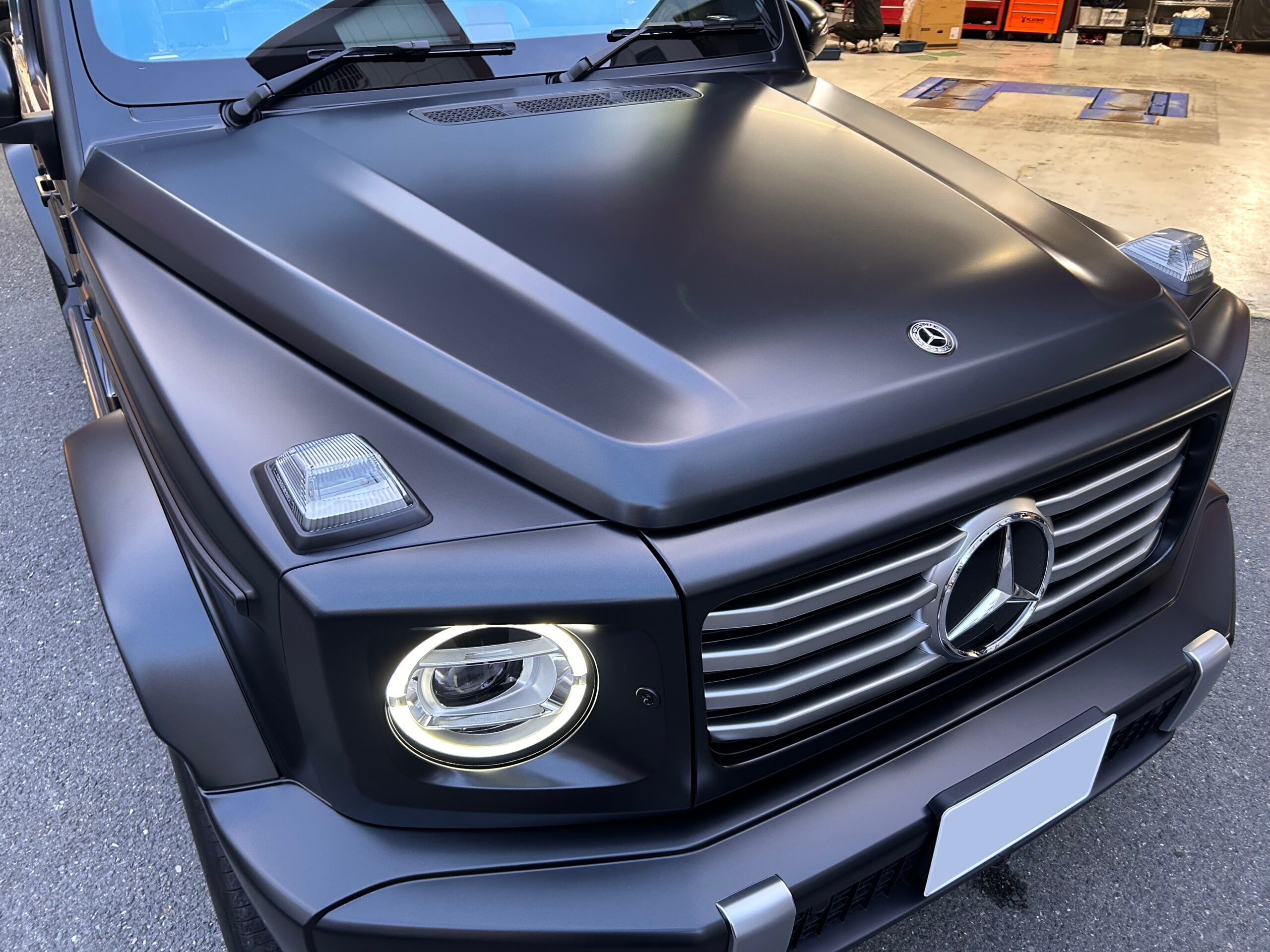 G450d　ショッケルエディション　電動サイドステップ　低ダストパッド　プロテクションフィルム