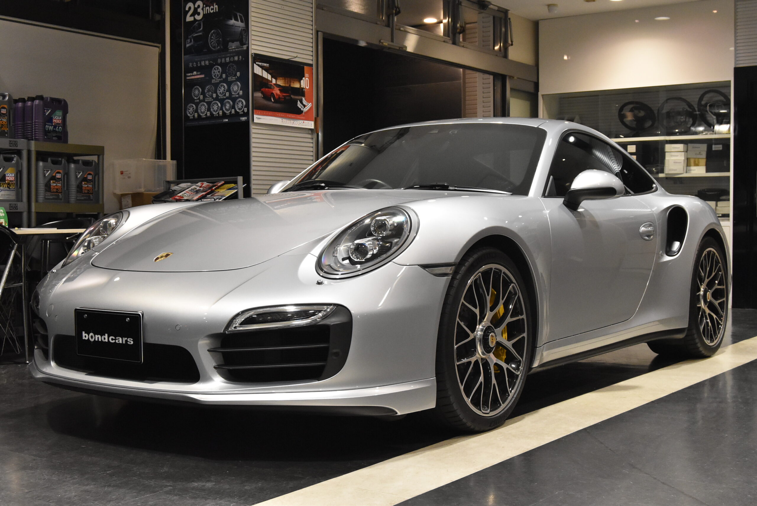 991.1 TURBO S PDLS+ スライディングサンルーフ エントリー&ドライブ ブラウンインテリア カーボンインテリア スポーツステアリング カロッツェリアナビ