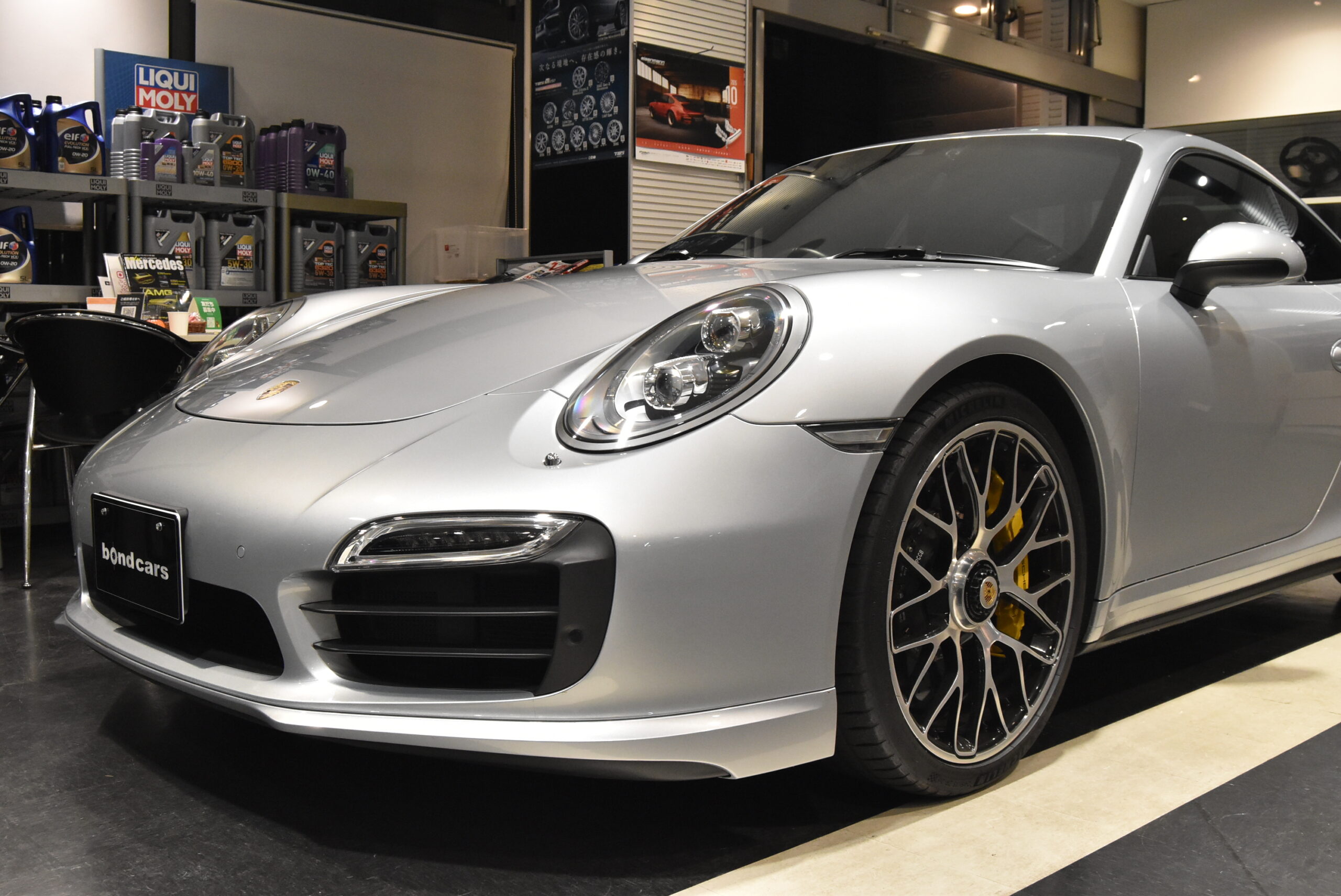 991.1 TURBO S PDLS+ スライディングサンルーフ エントリー&ドライブ ブラウンインテリア カーボンインテリア スポーツステアリング カロッツェリアナビ