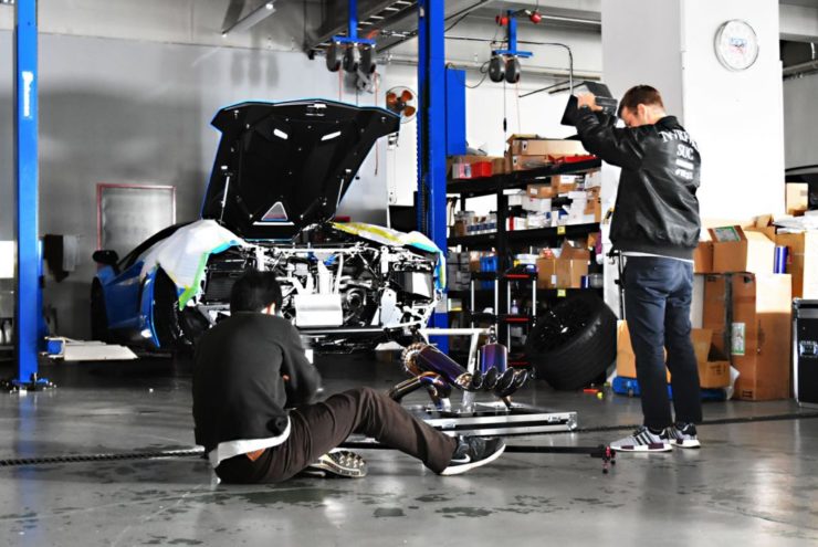 ランボルギーニ　ランボ　アヴェンタドール　SV　マフラー　パワクラ