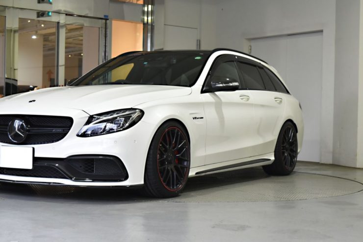 AMG C63　ブラックアウト　ローダウン　スペーサー　ブラックアウト