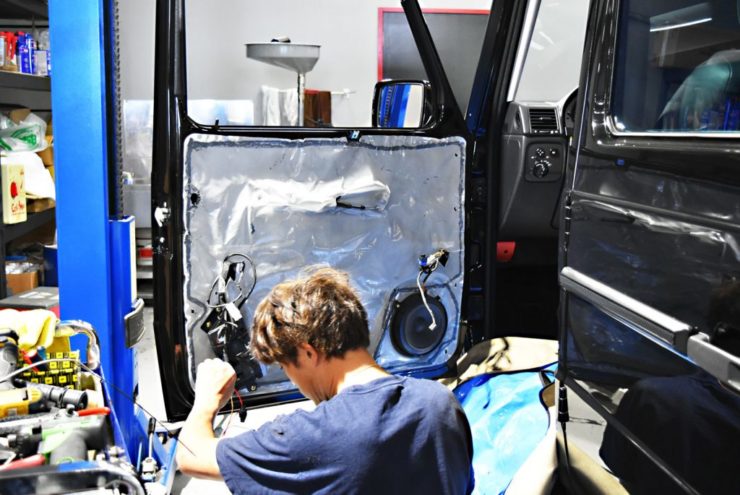 Gクラス　オートウィンドウ　オートクローズ　スムージング　マットブラック