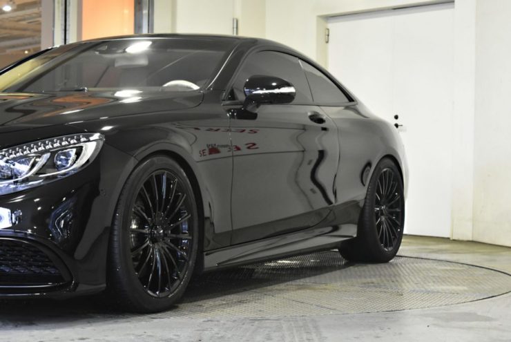AMG ベンツ　Sクラス　クーペ　ブラックアウト　ペイント　ラッピング