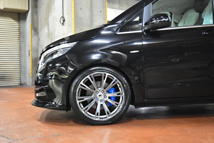 Vクラス　ローダウン　ブラバス　H&R　ダウンサス　モノブロック