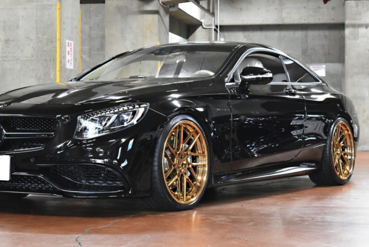 AMG　Sクーペ　エンブレムペイント　Sクラス　W222　テールスモーク　ワンオフマフラー