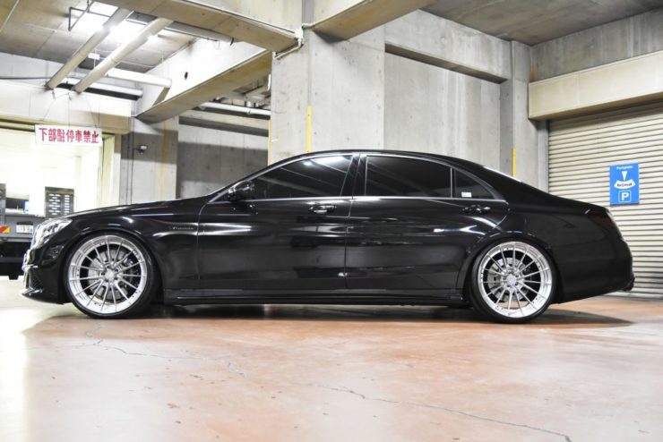 W222 ローダウン　車高短