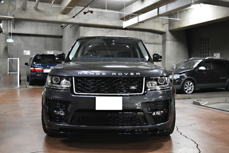 レンジローバー　SVO　SVR　ロワリング　ブラックアウト　ローダウン