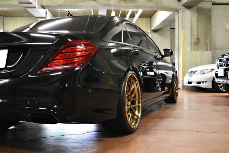 W222　S63　S550　S560　ブラックアウト　ロワリング　ローダウン　22インチ
