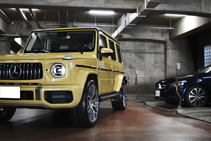 AMG　G63　23インチ　ブラバス　ホイール　サンドベージュ　カスタム