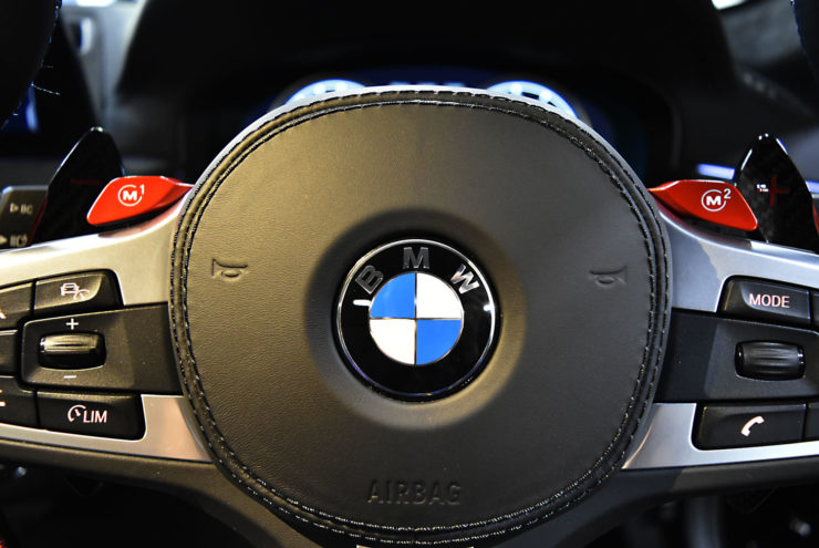 BMW　M5　カーボンパドル　ステアリング