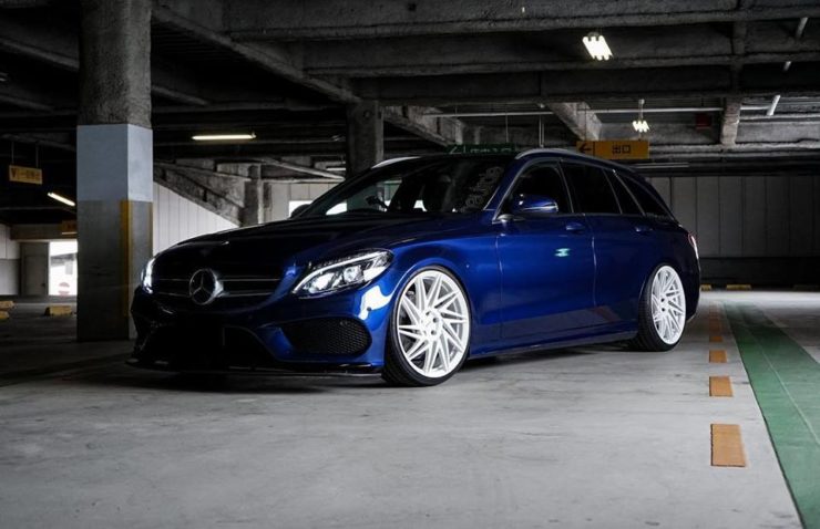 ニュートレイル　ホイール　アメ鍛　HRE　ロティフォーム　ベンツ　W205　ローダウン