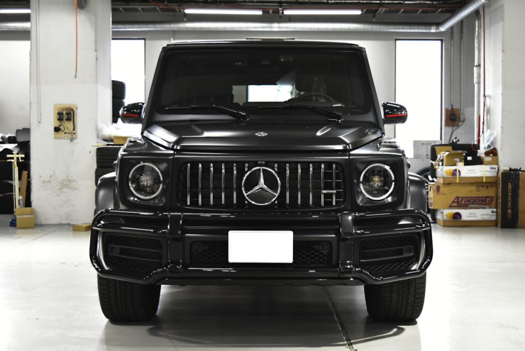 AMG　G63　W463A　W464　バンパーガード　ブラッシュガード　エディション1　マットブラック　ブラックアウト