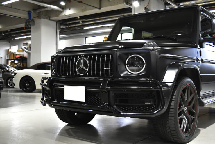 AMG G63　W463　ブラックアウト　カスタム　ラッピング　エンブレムペイント
