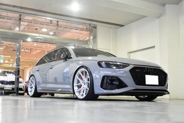 Audi RS4　カスタム　ローダウン　ホイール　21インチ　BC フォージド　鍛造ホイール　KW