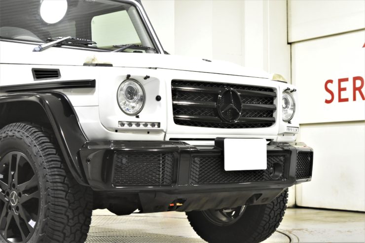 W463 G350d フロントグリル ペイント ブラックアウト