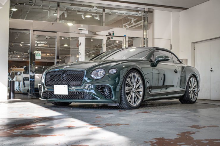 ベントレー　コンチネンタルGT カスタム　ローダウン　ブラックアウト　グリーン　プロテクションフィルム　Bentley Ｃontinental GT　Speed