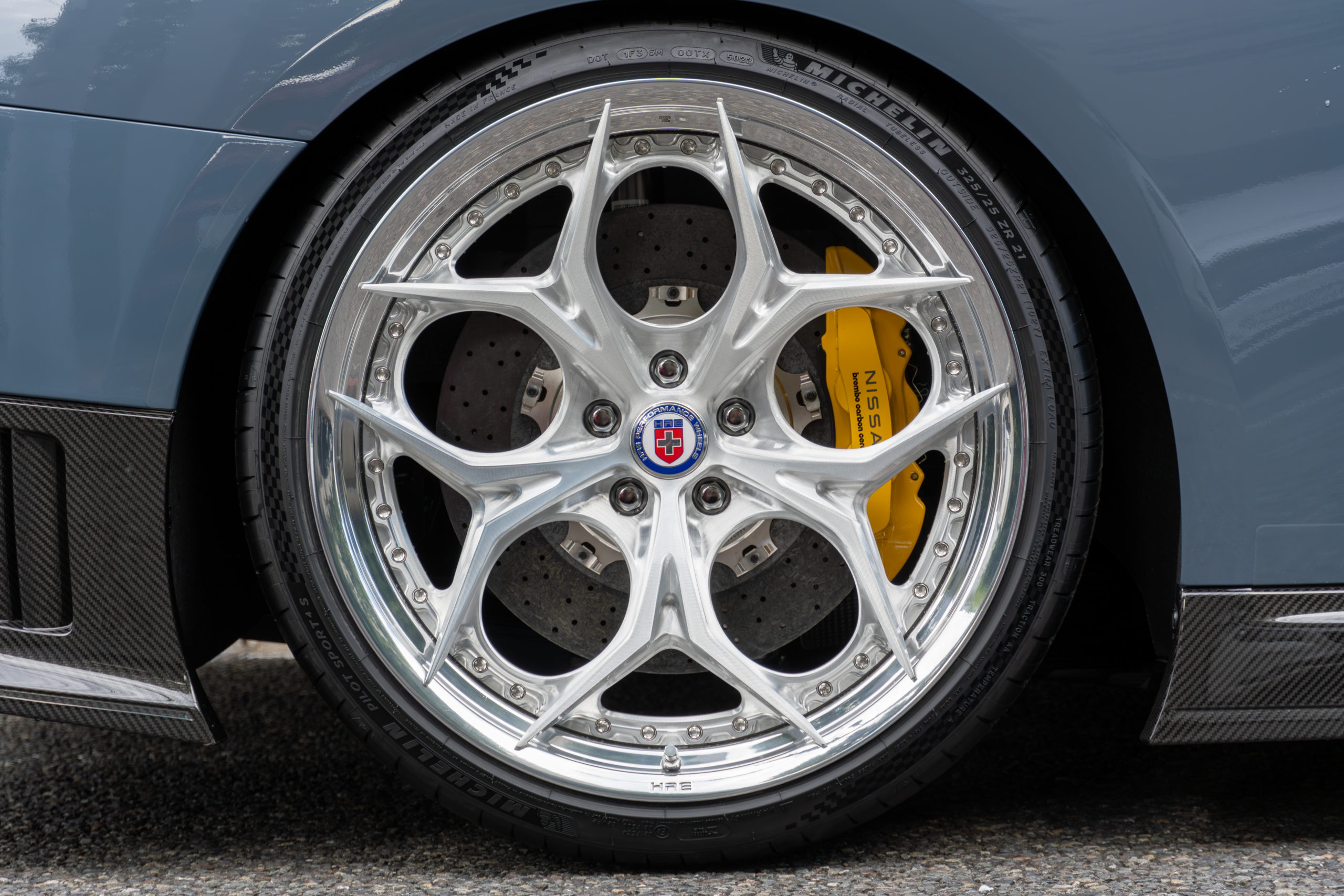 ニスモ 35GTR カスタム NISMO ローダウン HRE ロベルタ デジタルインナーミラー 812 21インチ