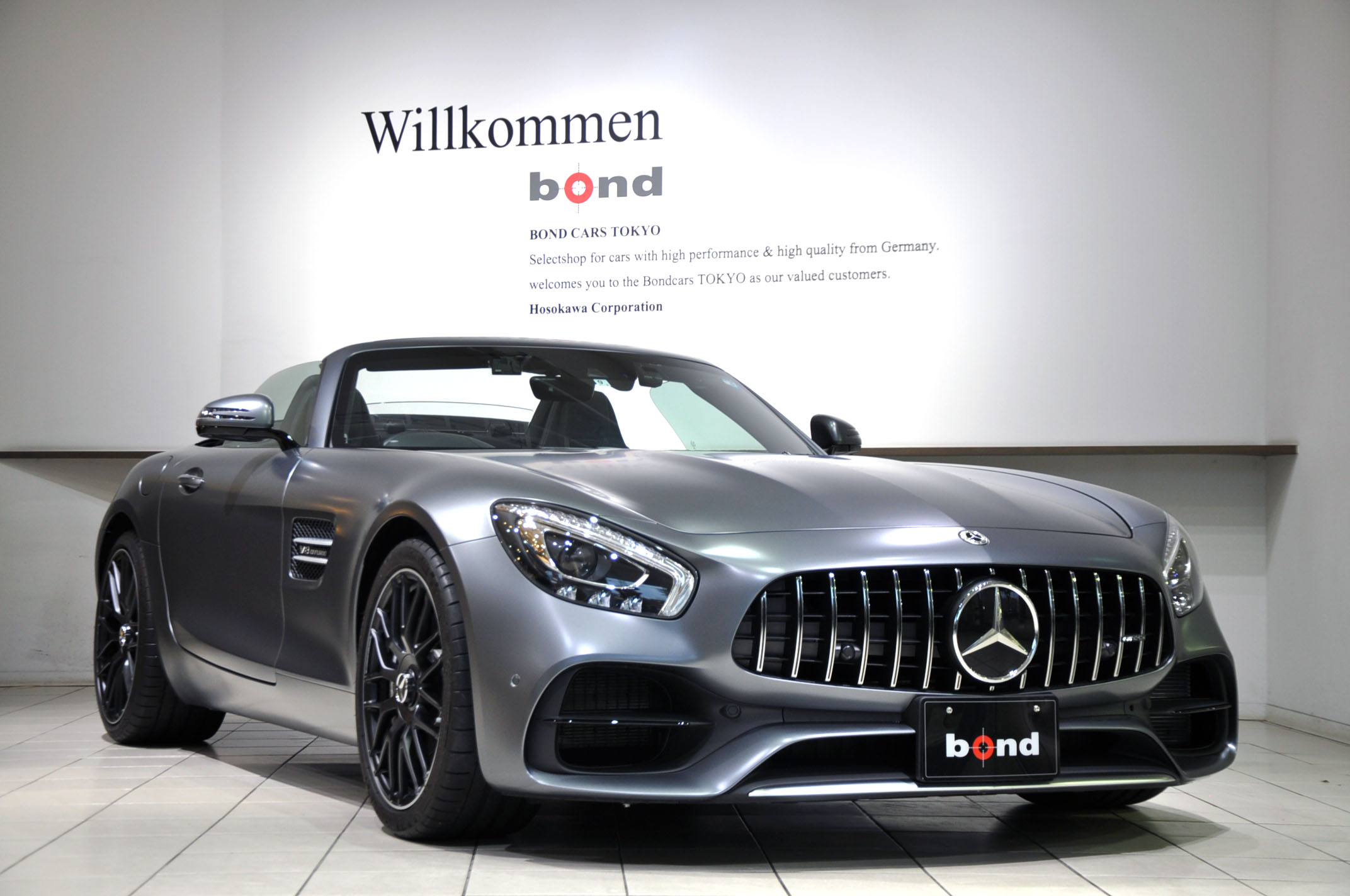 メルセデスAMG GT ロードスター パナメリカーナグリル 中古車 bond ボンド 東京