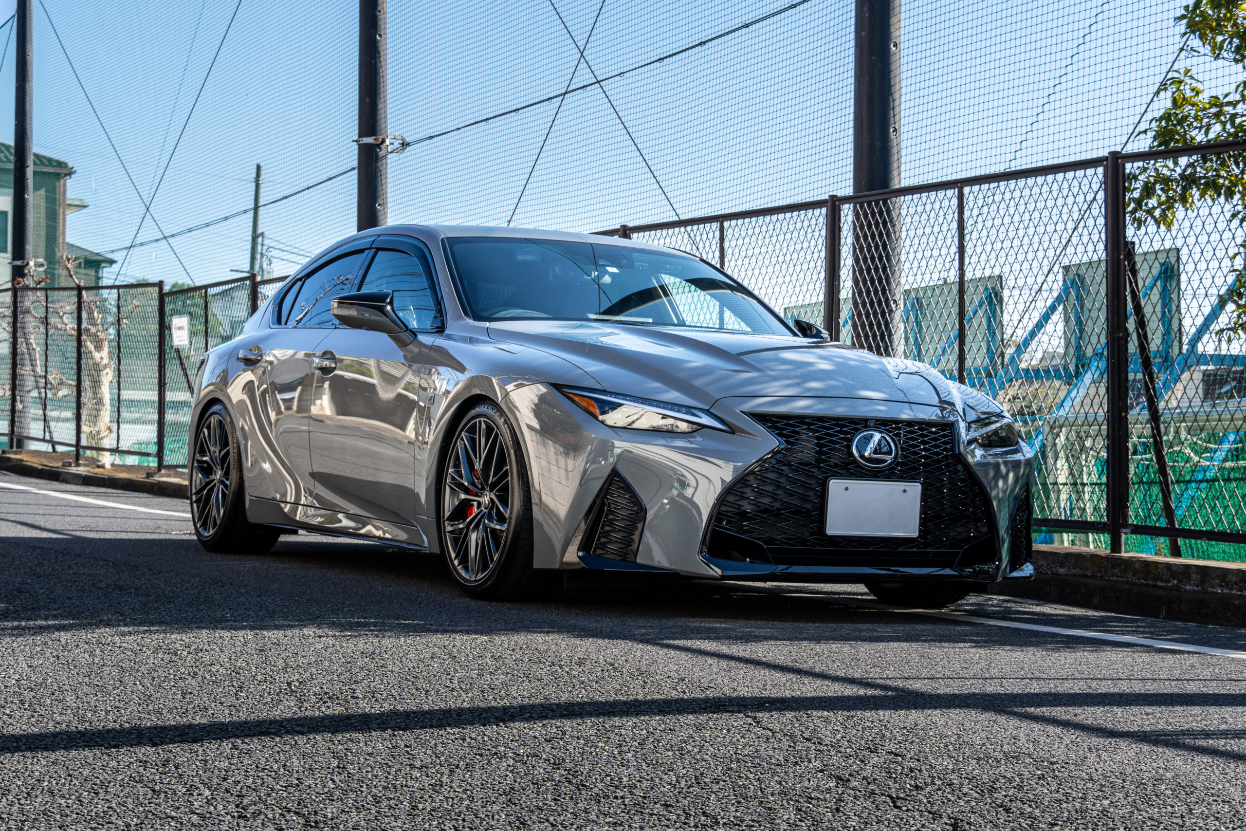 IS500 カスタム LEXUS レクサス ローダウン マフラー マフラーエンド チタニウムカーバイドグレー グレー