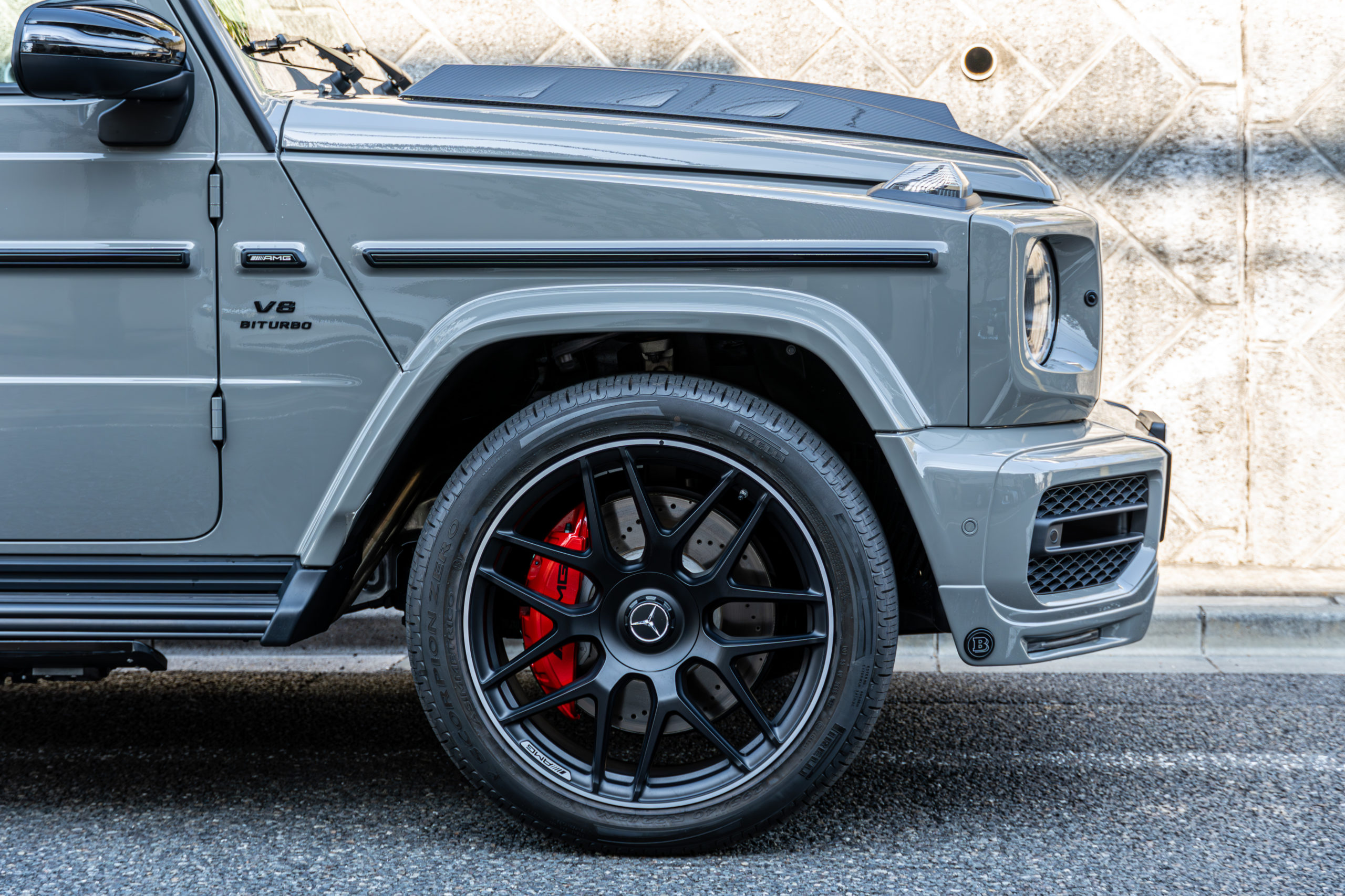 G63 ブラバス　BRABUS スポイラー　ボンネット　クラシックグレー　