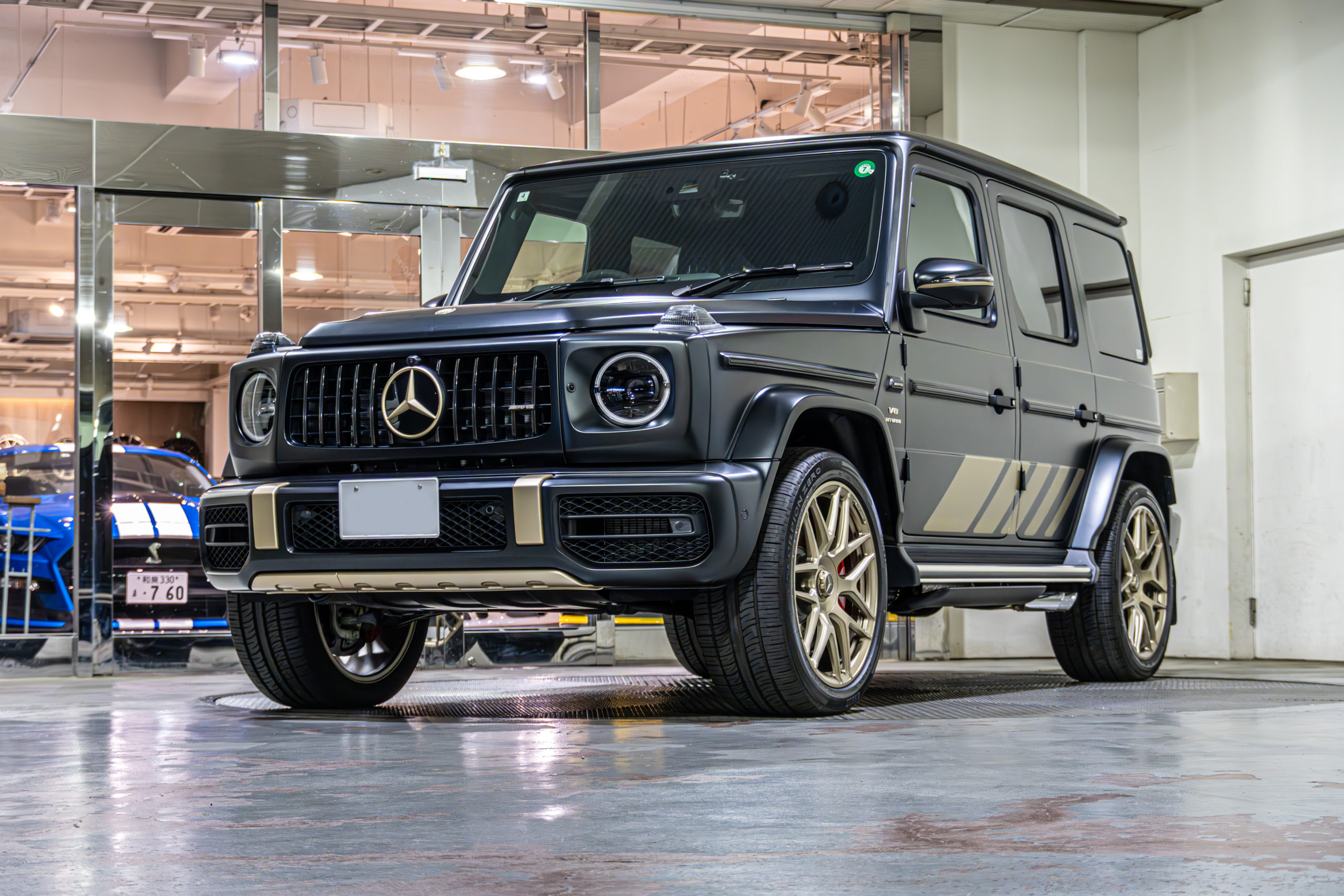 G63 グランドエディション カスタム 電動ステップ」 プロテクションフィルム デジタルインナーミラー
