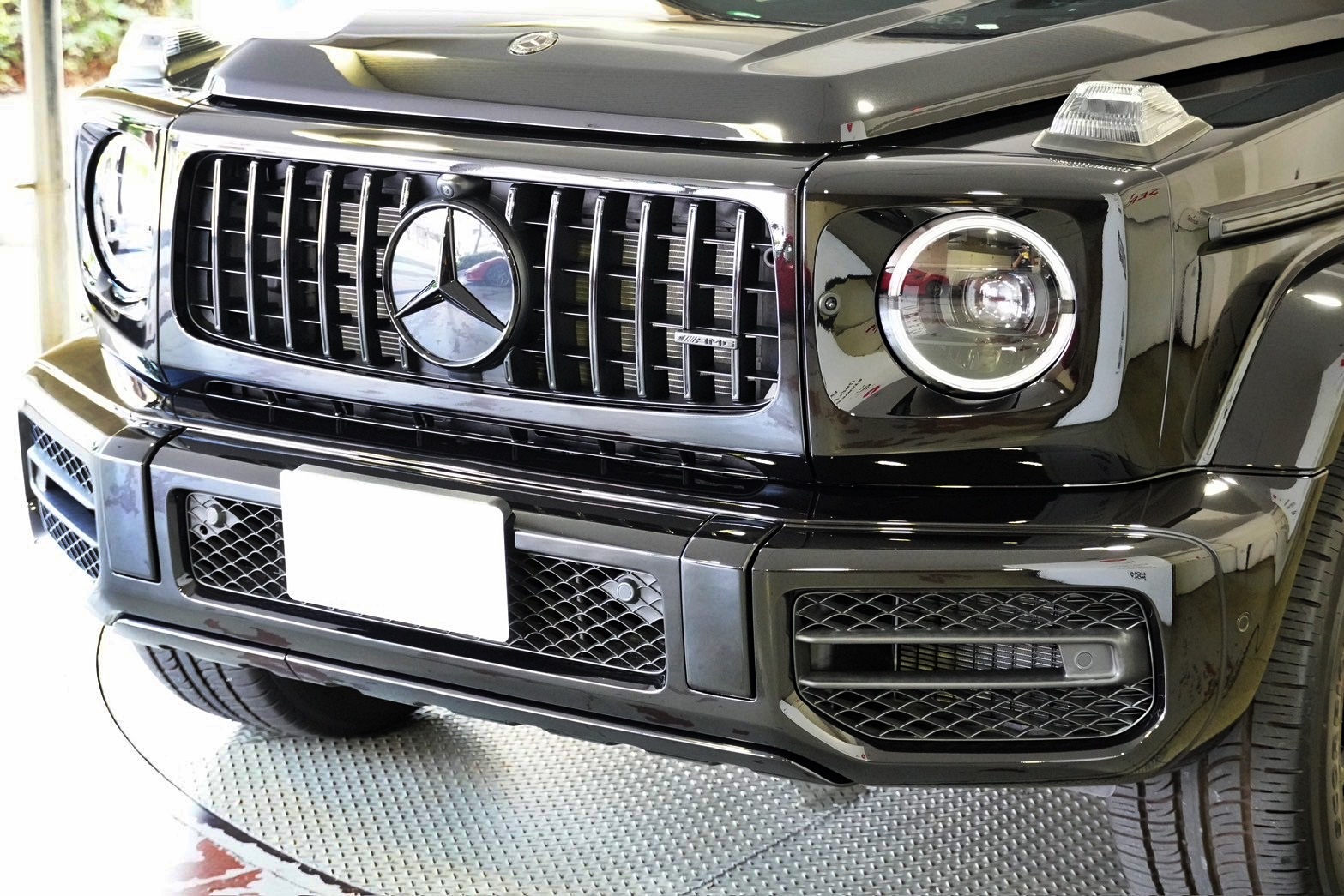 W463A フロントグリル ラッピング ブラックアウト G63 G400 G350 カスタム 東京