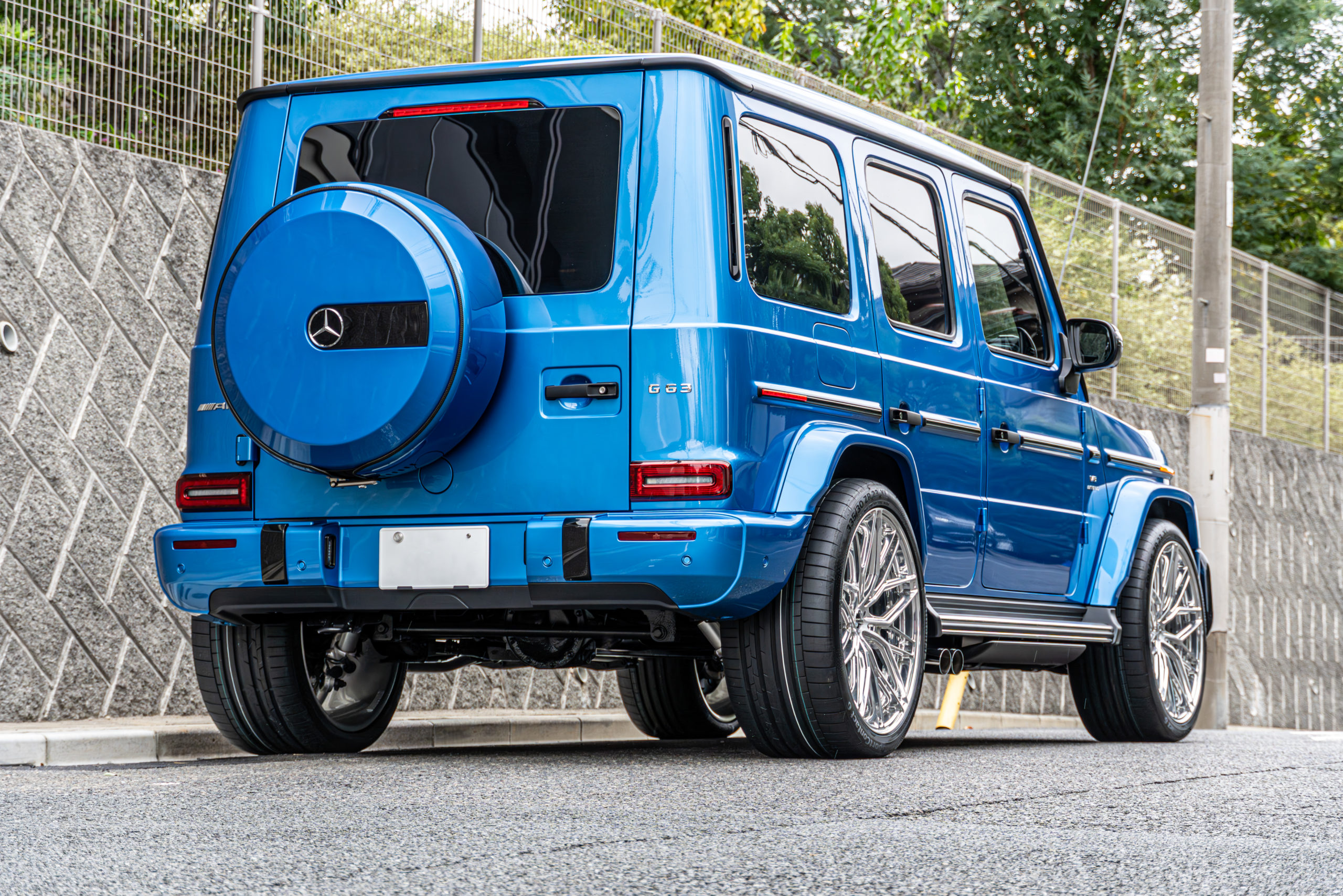W463A G63 ローダウン　カスタム　US仕様　バンパーガード　MV FORGED 23インチ　12J BRBAUS ブラバス