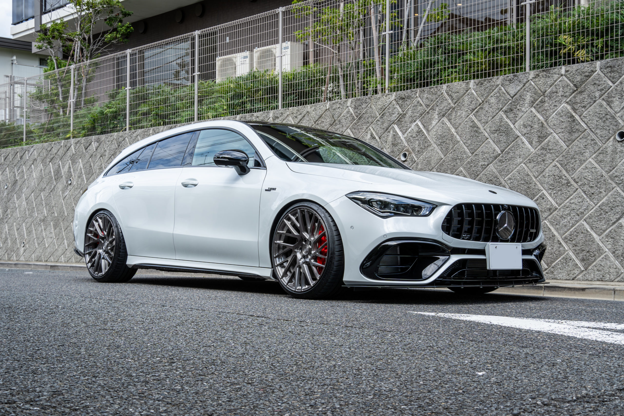 CLA45 カスタム ローダウン ホイール ラッピング イノゼテック ESR KW AKRAPOVIC