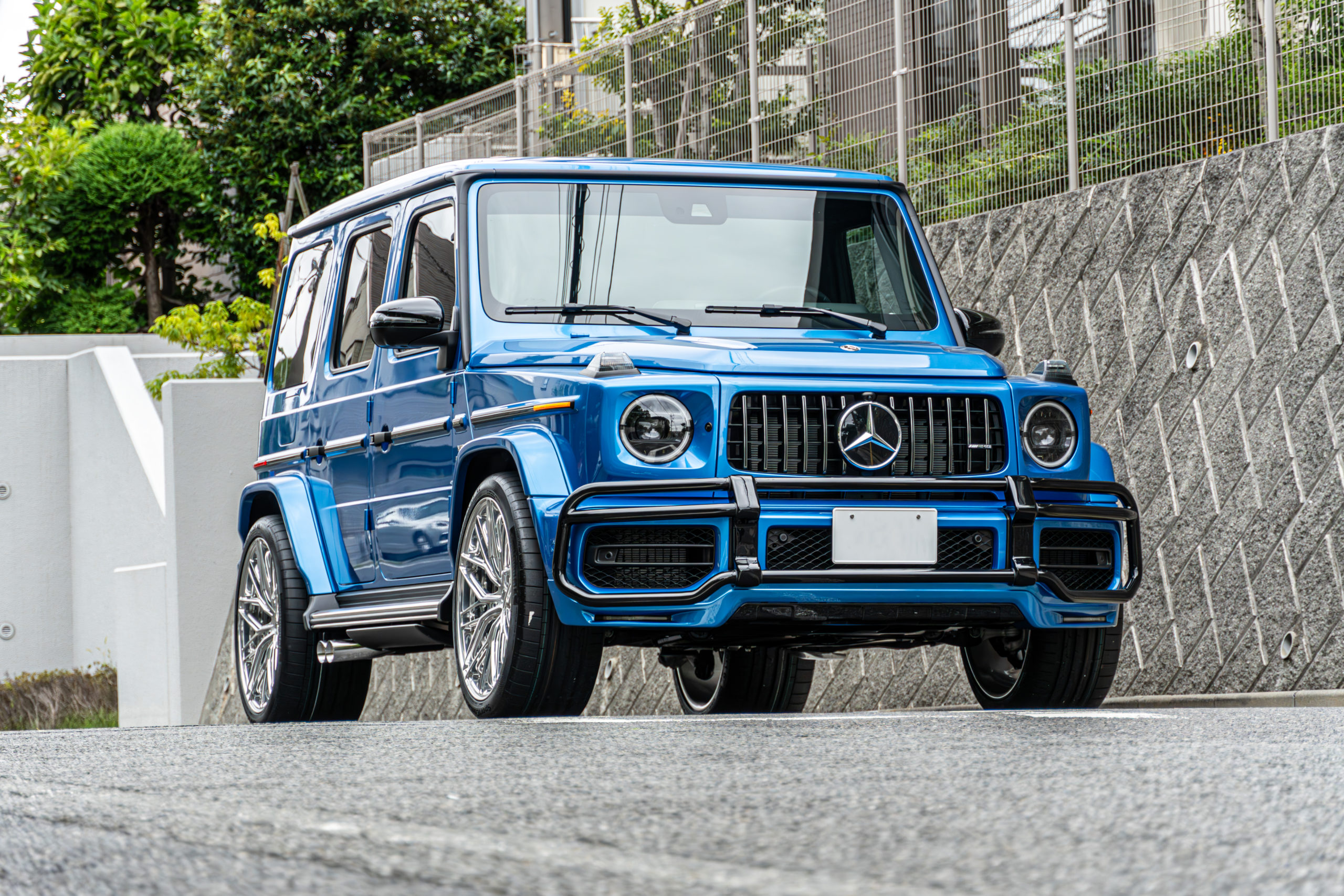 W463A G63 ローダウン　カスタム　US仕様　バンパーガード　MV FORGED 23インチ　12J BRBAUS ブラバス