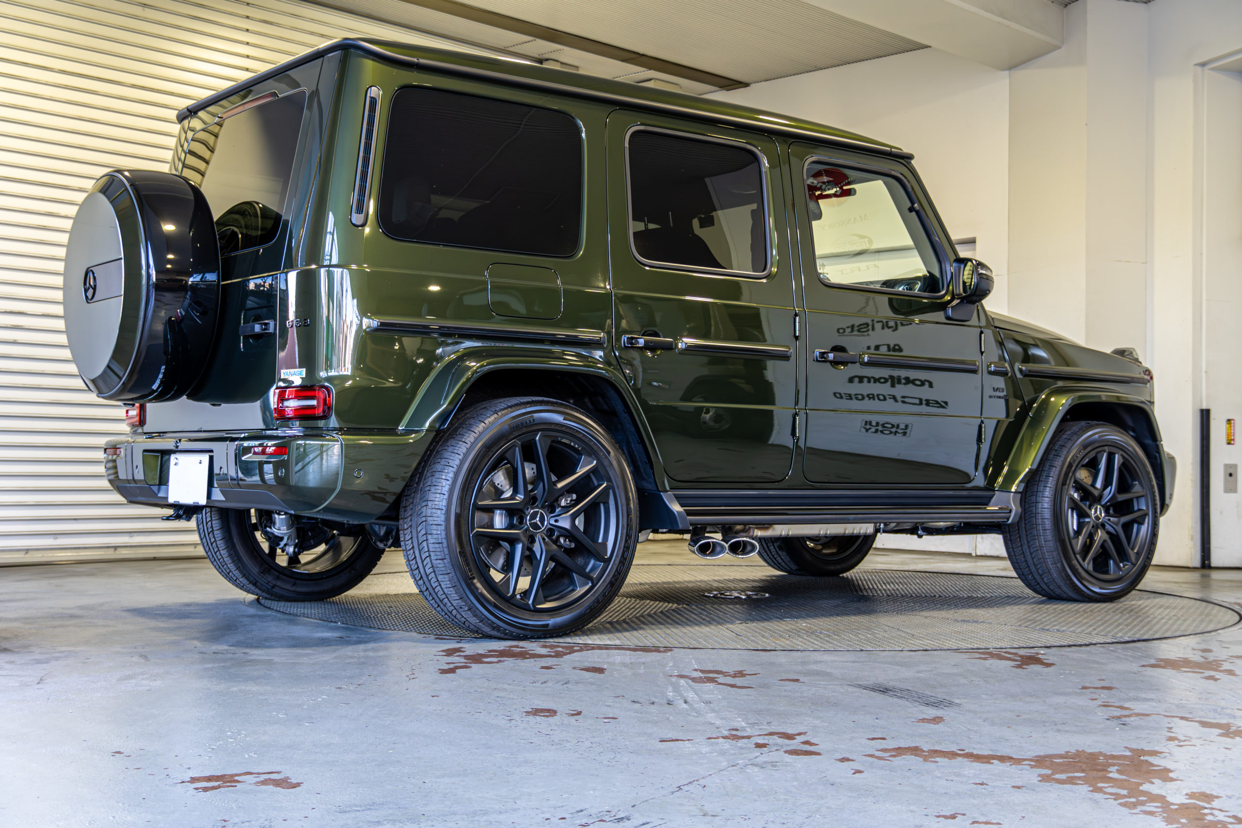 G63 W465 カスタム　オリーブ　メタリック　AMG ローダウン　ブラックアウト