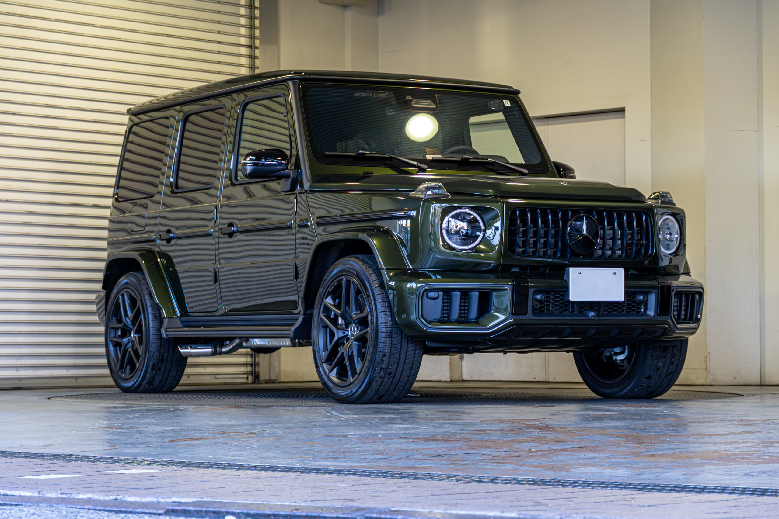 G63 W465 カスタム　オリーブ　メタリック　AMG ローダウン　ブラックアウト