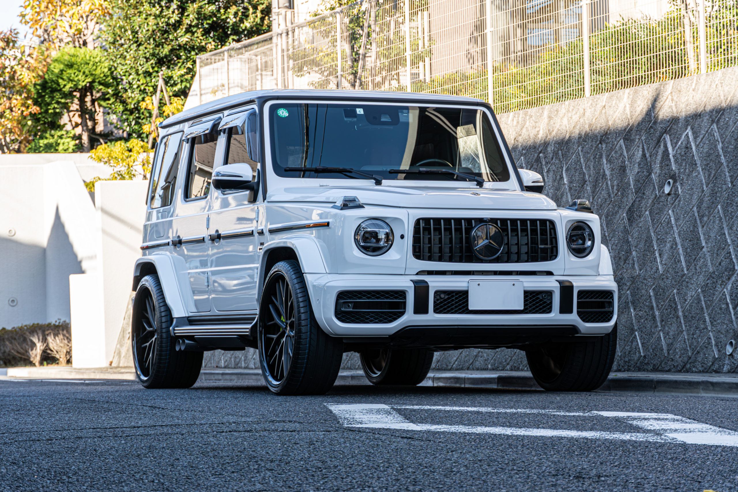 AMG G63 カスタム　ローダウン　W463A W465 24インチ　ヒッチメンバー　ブラッシュドアナダイズドブラック　キャリパーペイント　電動ステップ