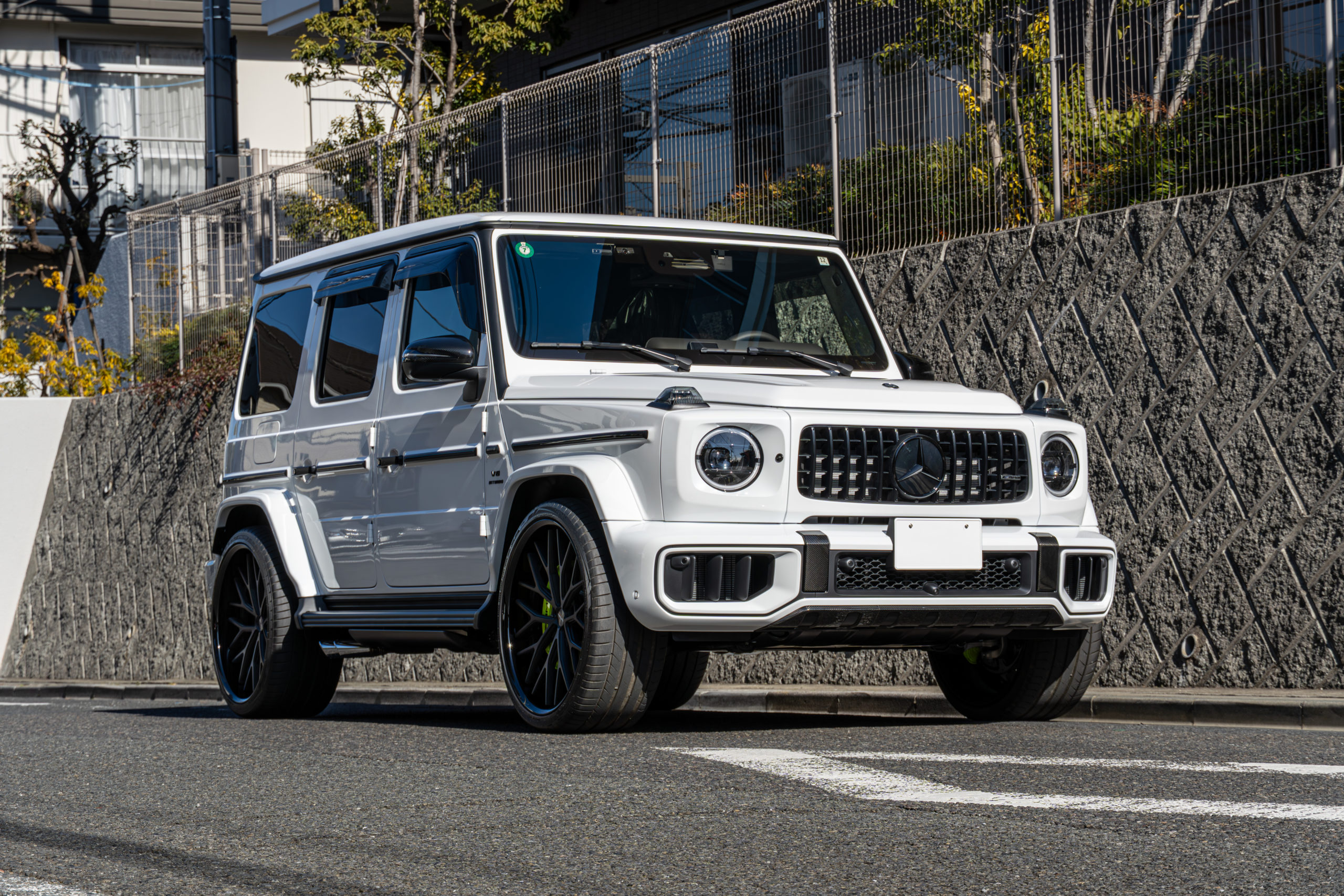 AMG G63 カスタム　ローダウン　W463A W465 24インチ　ヒッチメンバー　ブラッシュドアナダイズドブラック　キャリパーペイント　電動ステップ