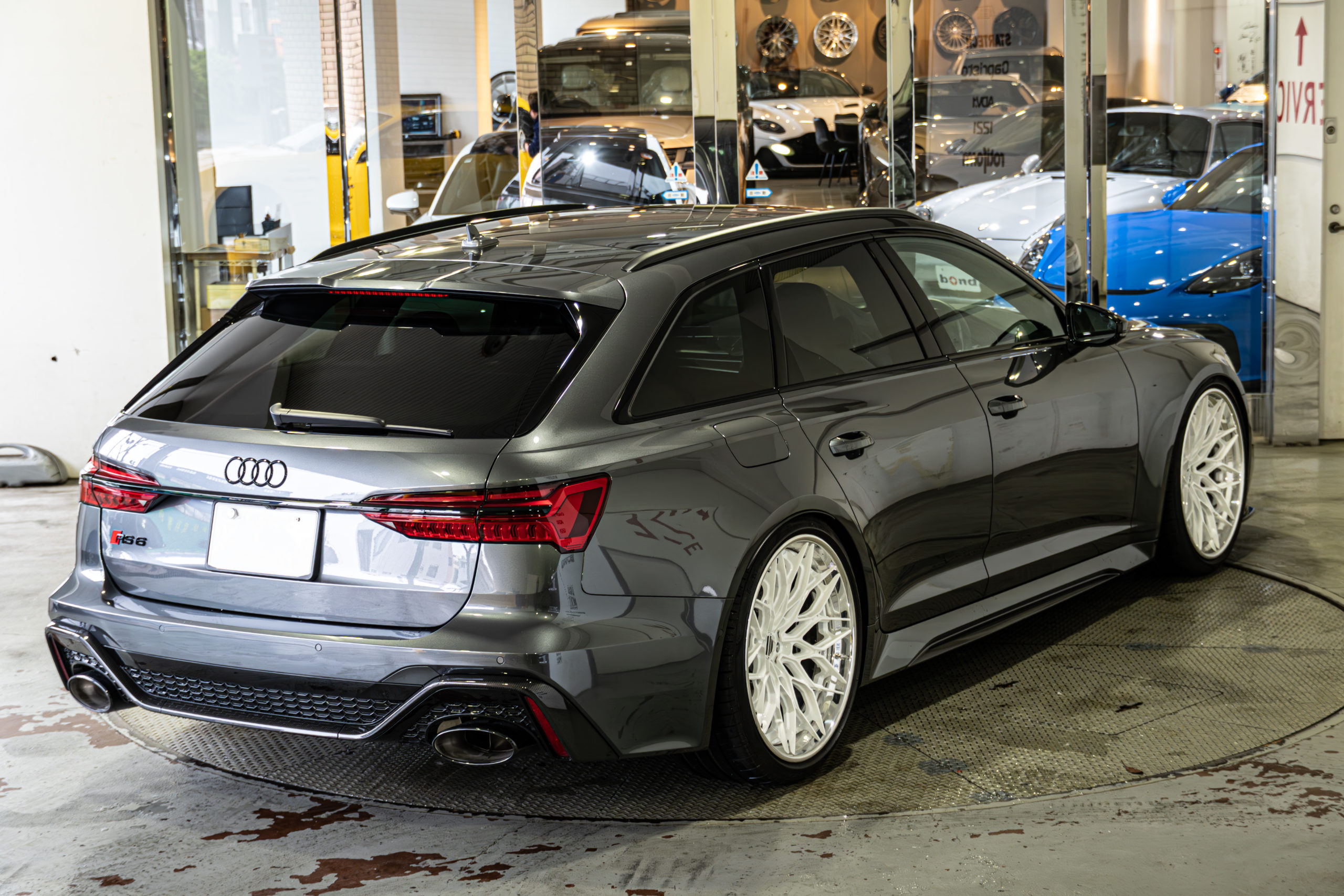 RS6 カスタム 22インチ MV FORED ローダウン ASC エアサス カーボンスポイラー CR24