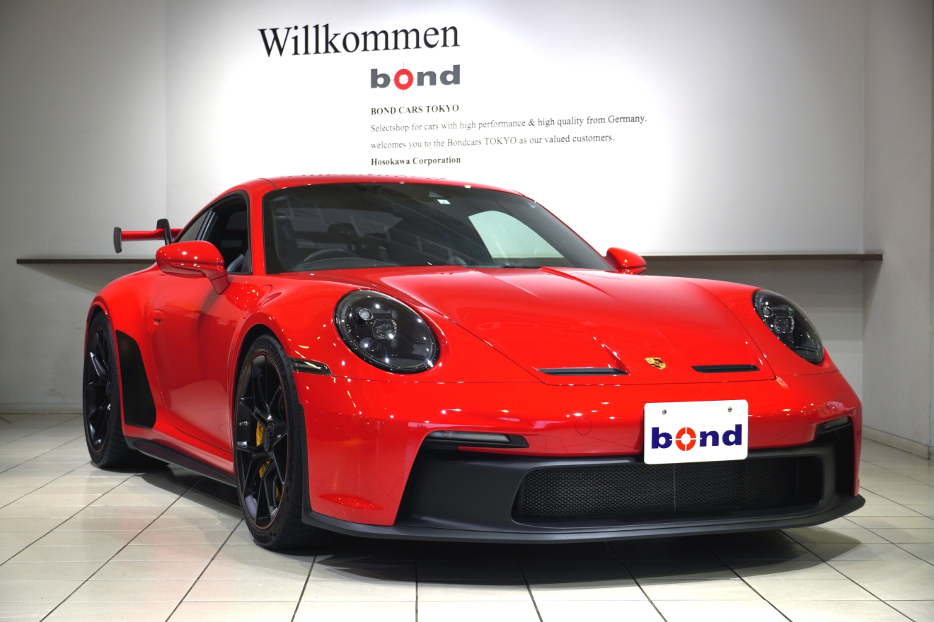 bond東京　Porsche 911 GT3　PCCB　ブラックホイール　レッドリムペイント